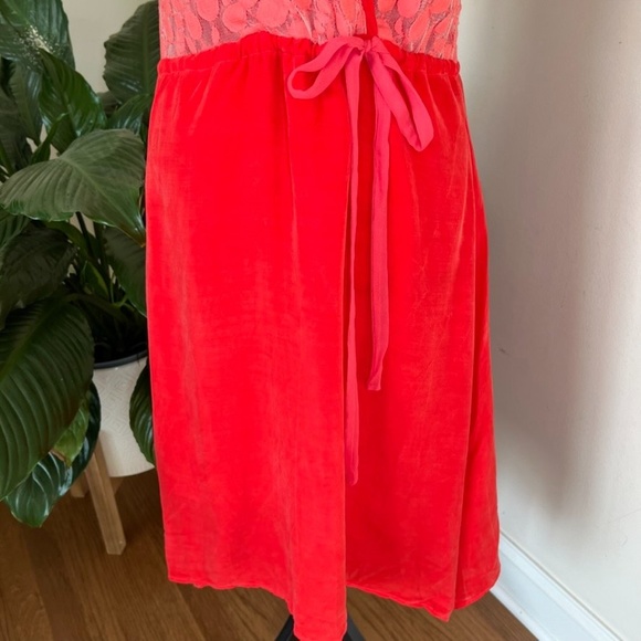 Anthropologie Language Pink / Red Dress Sz XS - Picture 5 of 9